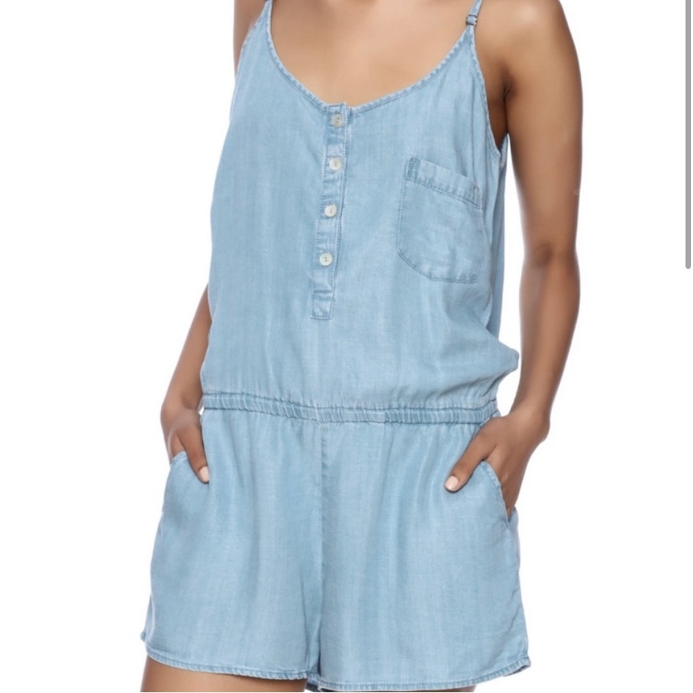 Denim romper